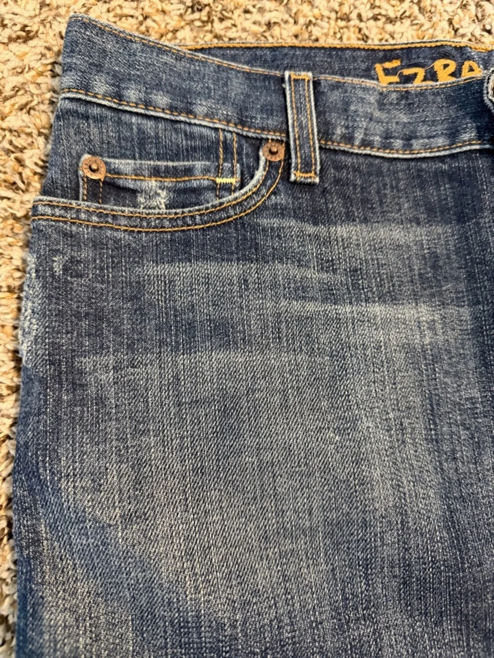 ⚡️Y2K Ezra Fitch - Abercrombie & Fitch Dark Blue Denim Mini Skirt - Picture 4 of 6